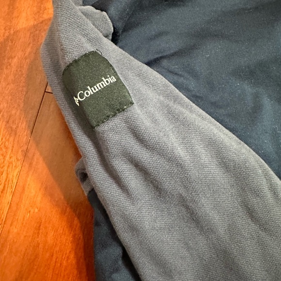 Womens Columbia Lodge Hybrid Fleece Jacket S Colorblock XS Navy Purple - Picture 11 of 11